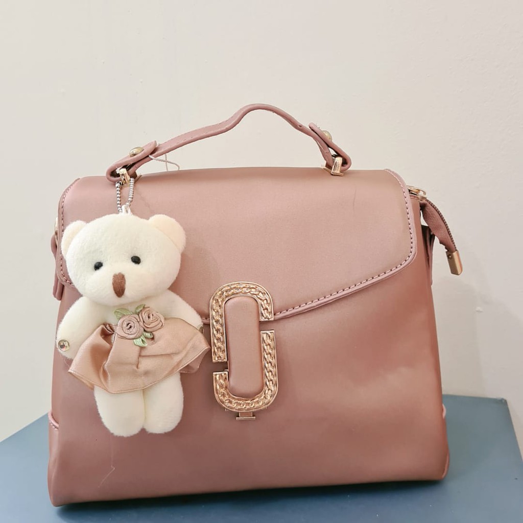 EL 5007 RISCE TAS SELEMPANG FREE GANTUNGAN BONEKA JELLY IMPORT WANITA CEWEK PEREMPUAN JAKARTA