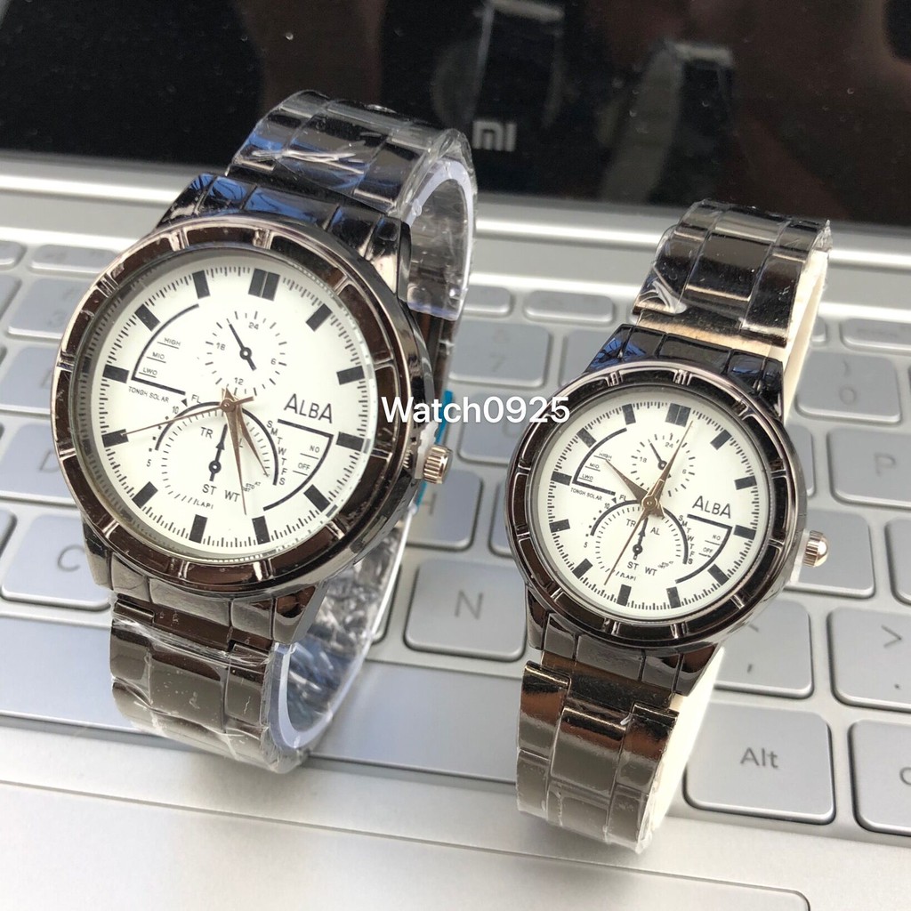 Jam Tangan Couple Kuarsa sabuk baja menonton pria dan wanita menonton murah watch Fashion