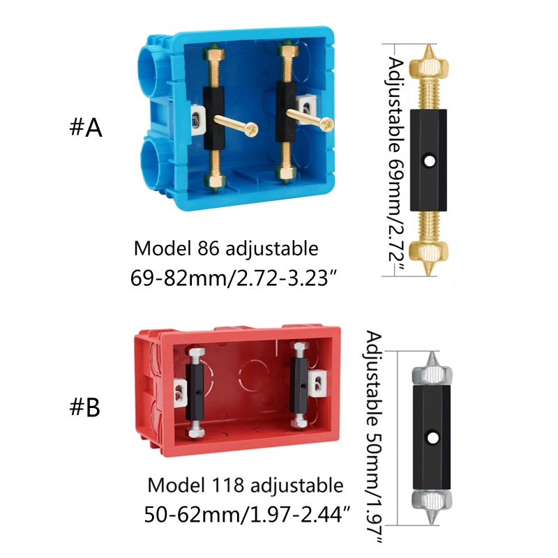 Bt 10x Kaset Repairer Perbaikan Kotak Listrik Untuk Reparasi Switch Box Tempel Dinding