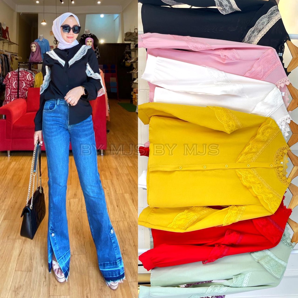 BLOUSE BERLIN IMPORT KATUN MIX RENDA