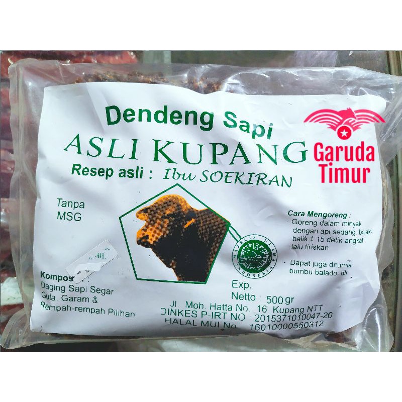 

500gr, Dendeng Sapi, Resep Ibu Soekiran, Asli Kupang, HALAL