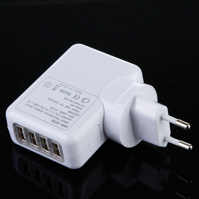 Travel Charger USB Portable Home AC power Adapter with UK/EU/US/AU Plug