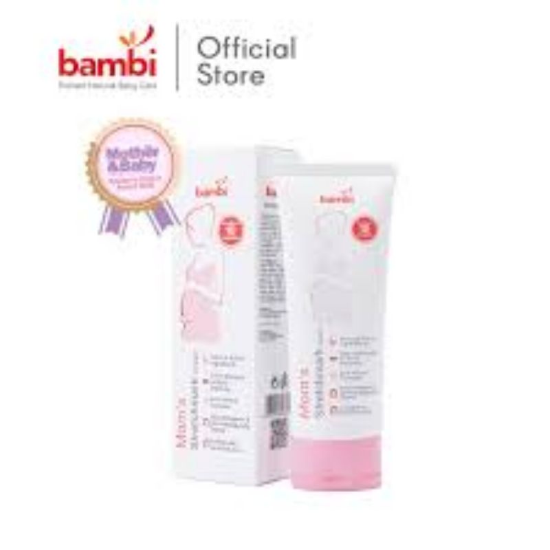 Bambi Baby Mom's Strethcmark Cream 100ml - Bambi Mom Strechmark krim Penghilang Selulit