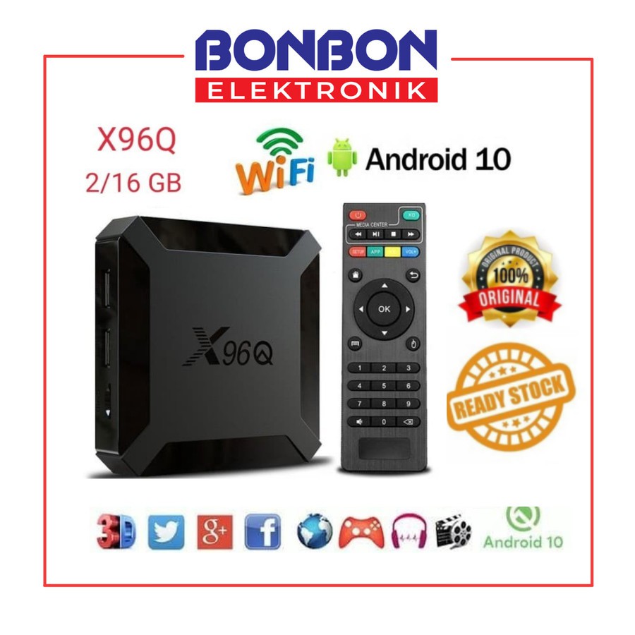 X96Q SMART TV BOX 2GB / 16GB ALLWINNER H313 4K ANDROID 10 2/16