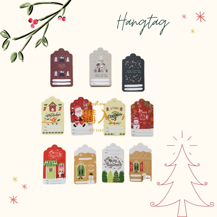

Hang Tag Label Tag Kado Hampers Parcel Gift Kartu Ucapan Christmas Natal