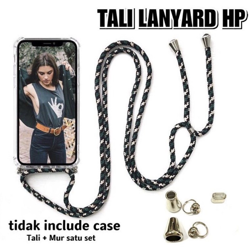 Tali Sling Tali Lanyard Motif Dan Polos For All Tipe SOFTCASE  (HANYA TALI + BAUT)