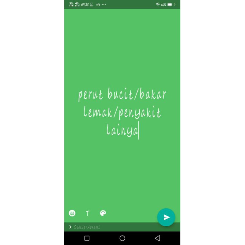 

mengatasi perut buncit/bakar lemak/penyakit lainya