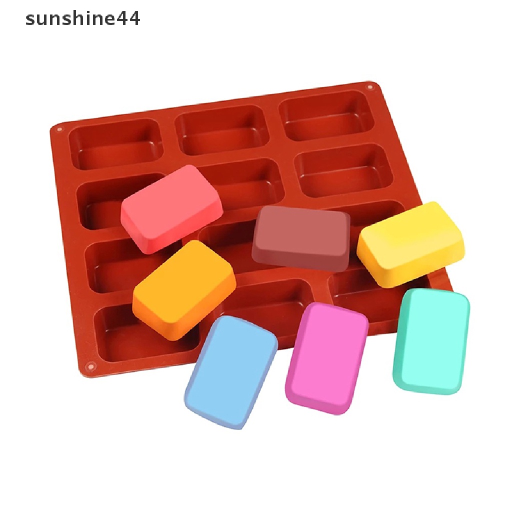 Sunshine Loyang Cetakan Roti / Brownie Mini 12 Lubang Bahan Silikon