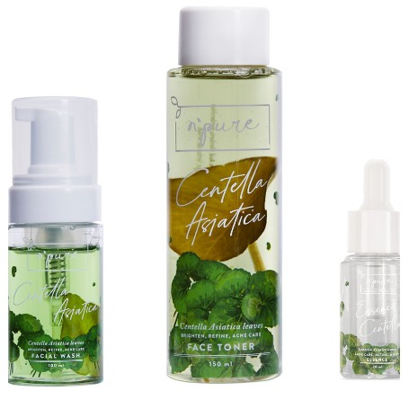 NPURE Paket Face Wash + Toner + Essence (Cica / Acne Series)/BPOM/ORIGINAL