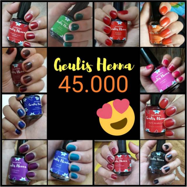 Cat kuku halal henna geulis