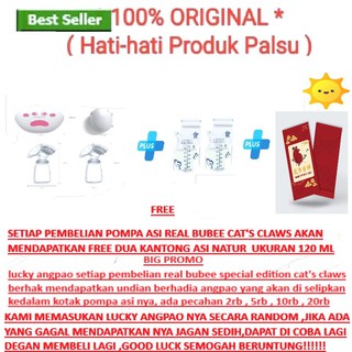 Real Bubee Pompa ASI Elektrik Otomatis 2 Botol Susu