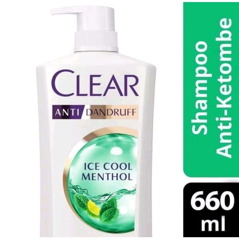 CLEAR Shampoo Ice Cool Menthol 430, 660ML &amp; 850ML