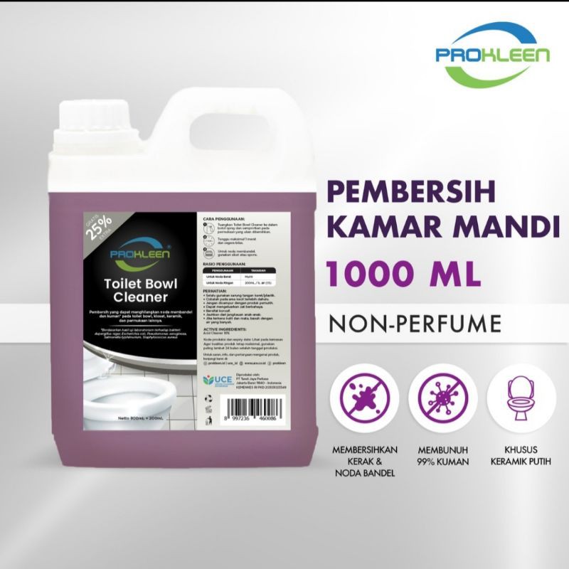 PEMBERSIH KAMAR MANDI PROKLEEN 1 LITER TOILET BOWL CLEANER