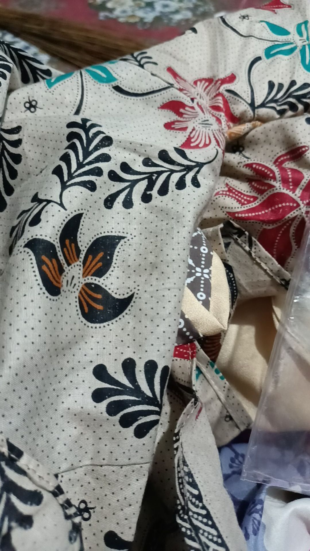 Tey-17 Batik Wanita Asj Sa Hrb026 Kenongo Kemeja Tosca Pendek