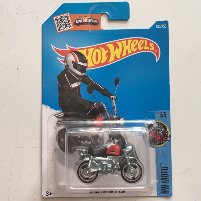 Hotwheels honda monkey 750 red
