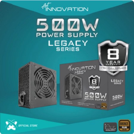 PSU Innovation 500W Bronze (Garansi 8 Tahun Ganti Baru)