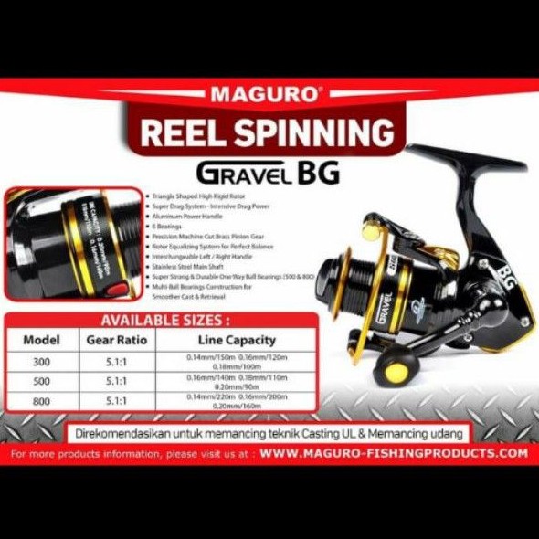 Reel SPINNING MAGURO GRAVEL BG