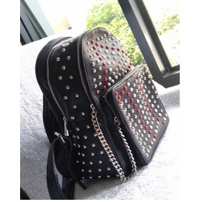 PGBAGS-Tas Ransel Wanita Import *Zara Basic* Backpack Manik-Manik PREMIUM#164323