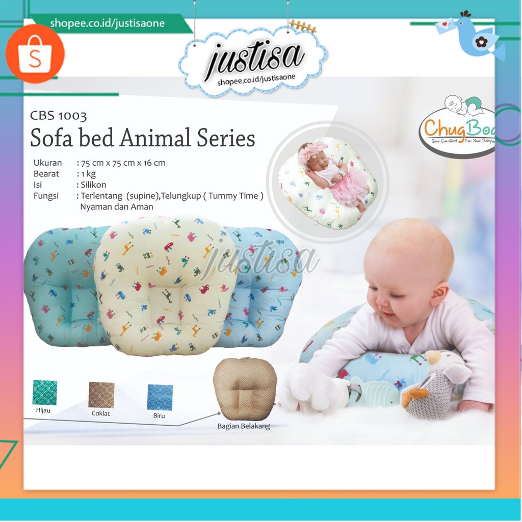 Promo !! CHUG BOG CBS 1003-SOFA BAYI MURAH-SOFA BED PRINT ANIMAL-SOFA ANAK MURAH - SOFA BABY - CHUG BOG BABY