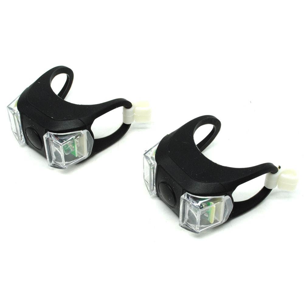 BISA COD Zacro Lampu LED Sepeda Silikon 2 PCS - HL-009 - Black