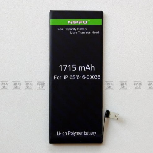 Baterai Hippo Double Power Original Apple Iphone 6S Batrai Batre Ori