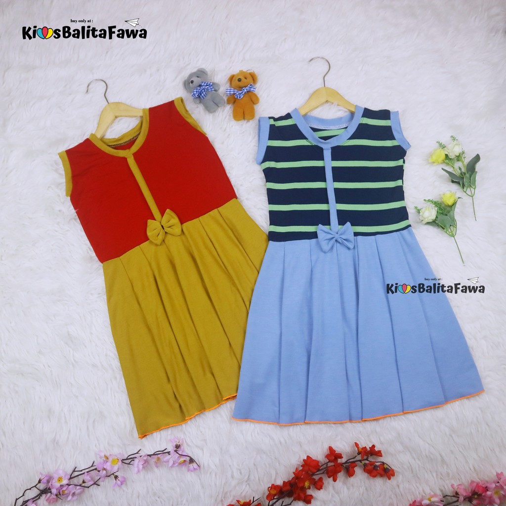 Dress Sinta uk 5-6 Tahun / Dres Anak Perempuan Motif Adem Baju Yukensi Import Lucu Murah