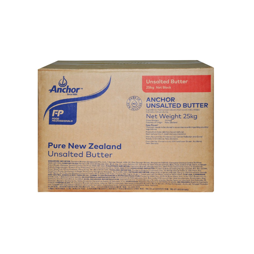 

Anchor Unsalted Butter (Repack) 250 Gr (Gojek/Grab)