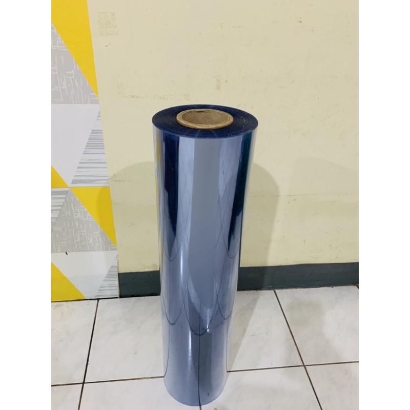 

Plastik Mika Kaku Rigid PVC Clear Bening Tebal 0,30mm Lebar 61 cm Mika Hantaran Kotak Seserahan Sourvenir Mika Meteran