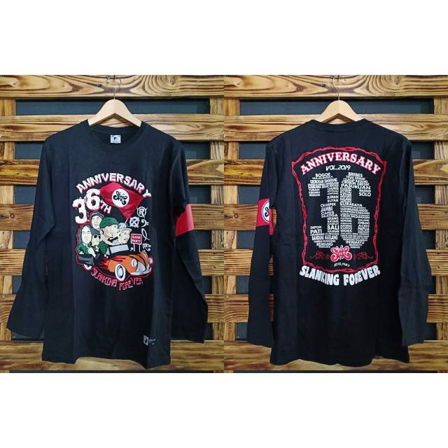 Kaos slank anniversary 36th - gratis gelang slank