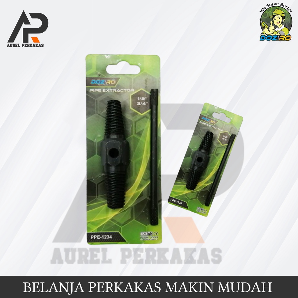 Pipe screw extractor / pencabut pipa patah