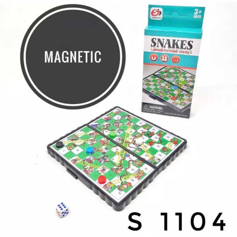 Ludo dan Ular Tangga Magnet / board game-1
