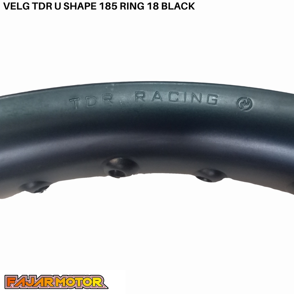 PROMO VELG TDR U SHAPE 185 RING 18 BLACK GOLD TITANIUM