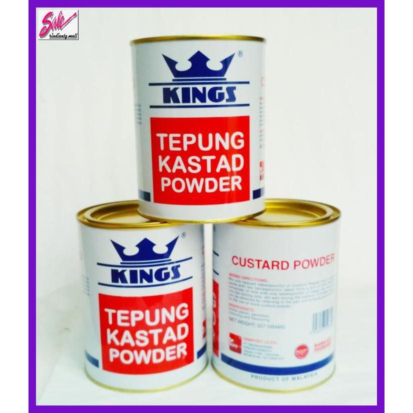 

DERPOWBAKING- KINGS TEPUNG KASTAD POWDER 327GR CUSTARD POWDER -ASLIII.