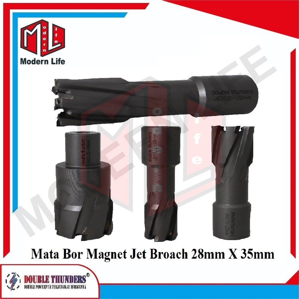 Mata Bor Magnet Jet Broach Jetbroach TCT Cutter 28mm X 35mm ORIGINAL