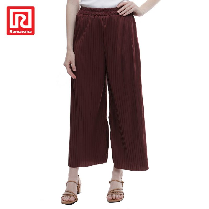 Ramayana - JJ celana kulot plisket lidi