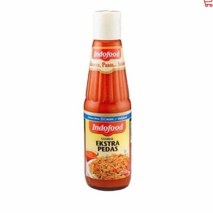 

makanan indofood saos sambal ekstra pedas botol 335ml