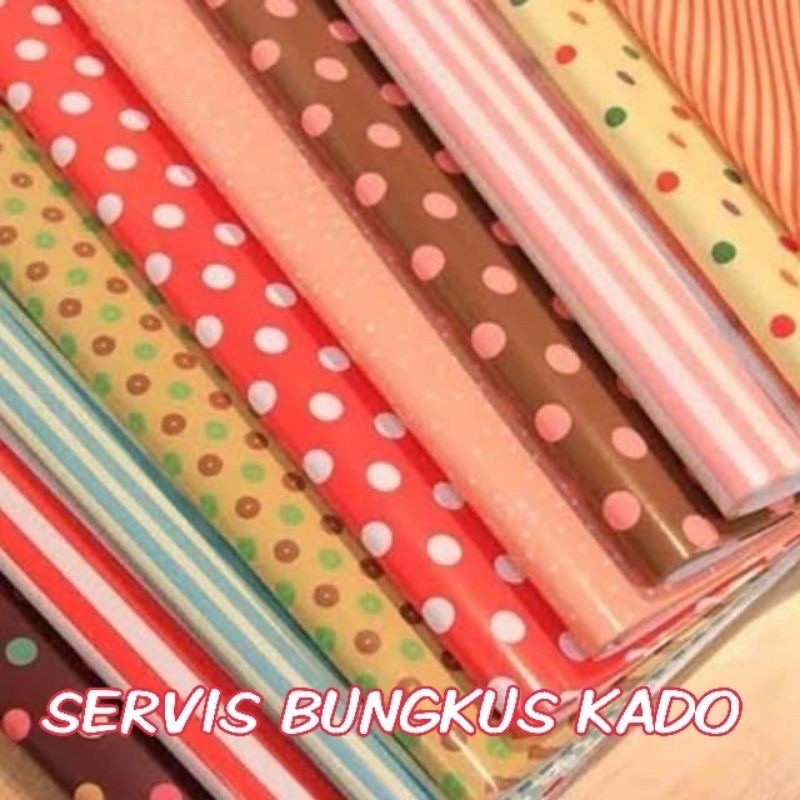 

Packing Kertas Kado dan Kartu Ucapan dan EXTRA BUBBLE