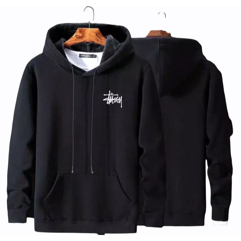 Stussy - Sweater Hoodie Stussy Pulover Jumbo Pria Dan Wanita Fleece Premium Tebal Termurah - COD