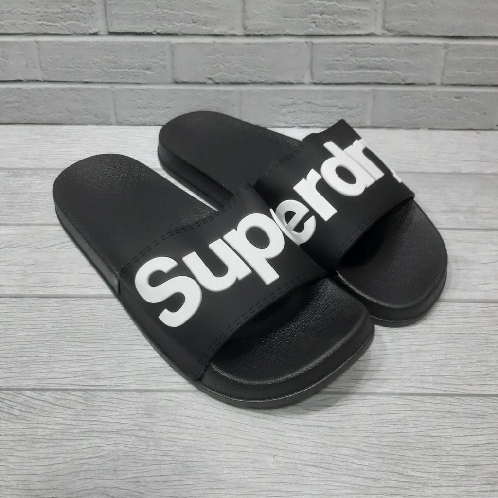 NEW ARRIVAL  SENDAL IMPORT SUPERDRY BLACK WHITE