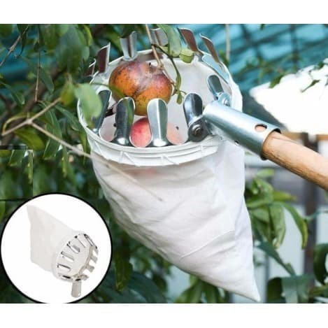 Alat Pemetik Buah - Metal Fruit Picker Bantu Petik Pengambil Buah