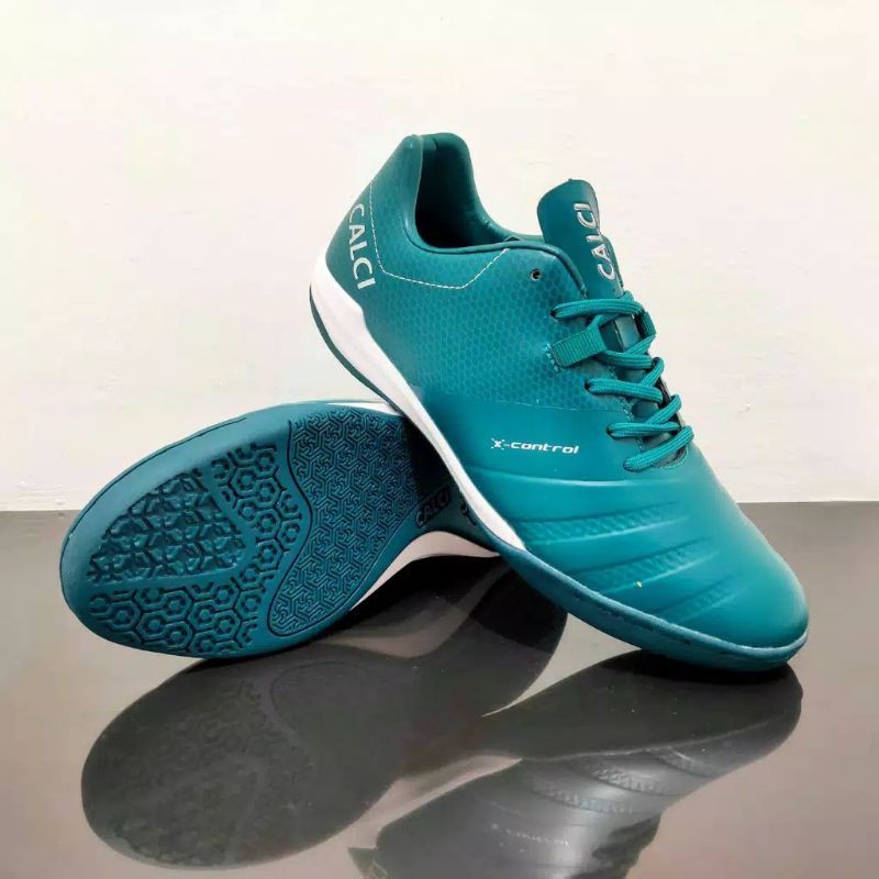 Sepatu Futsal CALCI VALOR ID QUETZAL / SILVER