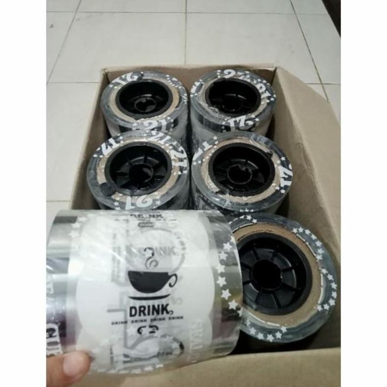 PLASTIK LID CUP SEALER 1000 CUP MERK 21 MOTIF 4IN1 DRINK POLOS BUAH PUTIH HITAM DAUN SUMMER SEAL CUP