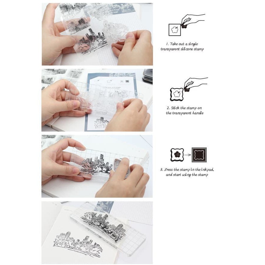 Clear Stamp (Stempel Transparan/Bening) - L O L