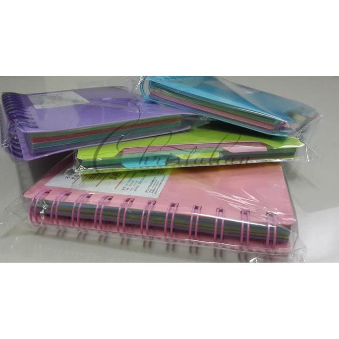 

BARU Buku Tulis Spiral A6 ada pembatas / Notebook - Pink
