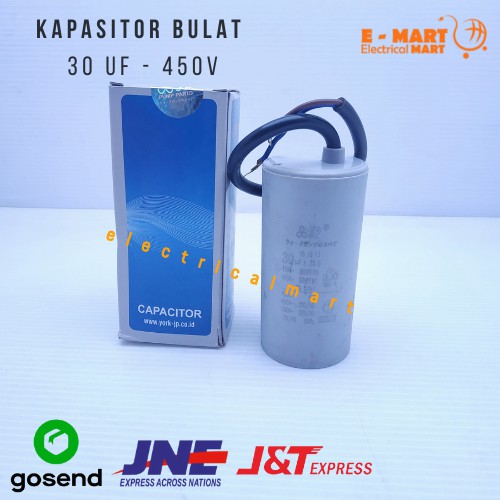 KAPASITOR Bulat JP / Kapasitor Pompa Air  30 UF -450 V