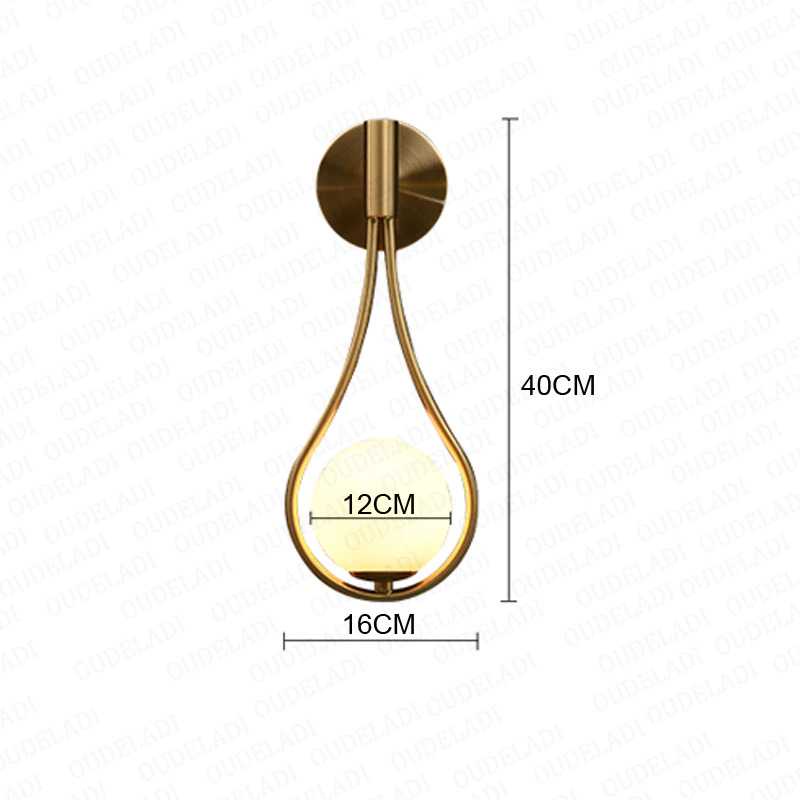 Lampu Hias Dinding LED Minimalis Nordic Warm White