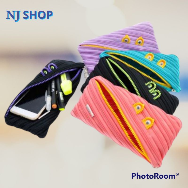 

[Zip n Rool] - TEMPAT PENSIL STATIONERY POUCH MONSTER