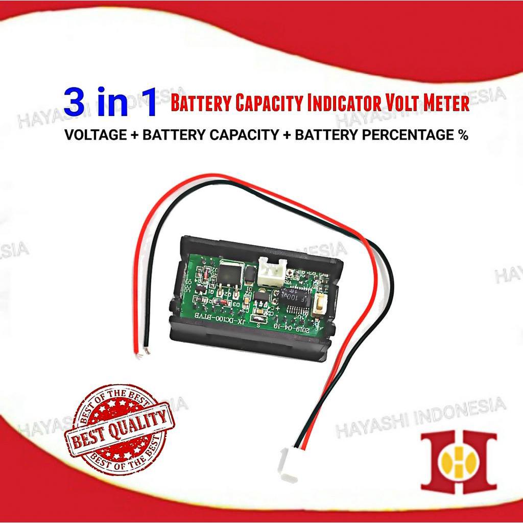 Volt Meter DC Baterai Indikator Frame 0.28 Display