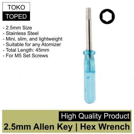 AN 2.5mm Allen Key - Hex Wrench | obeng kunci L alen keys m5