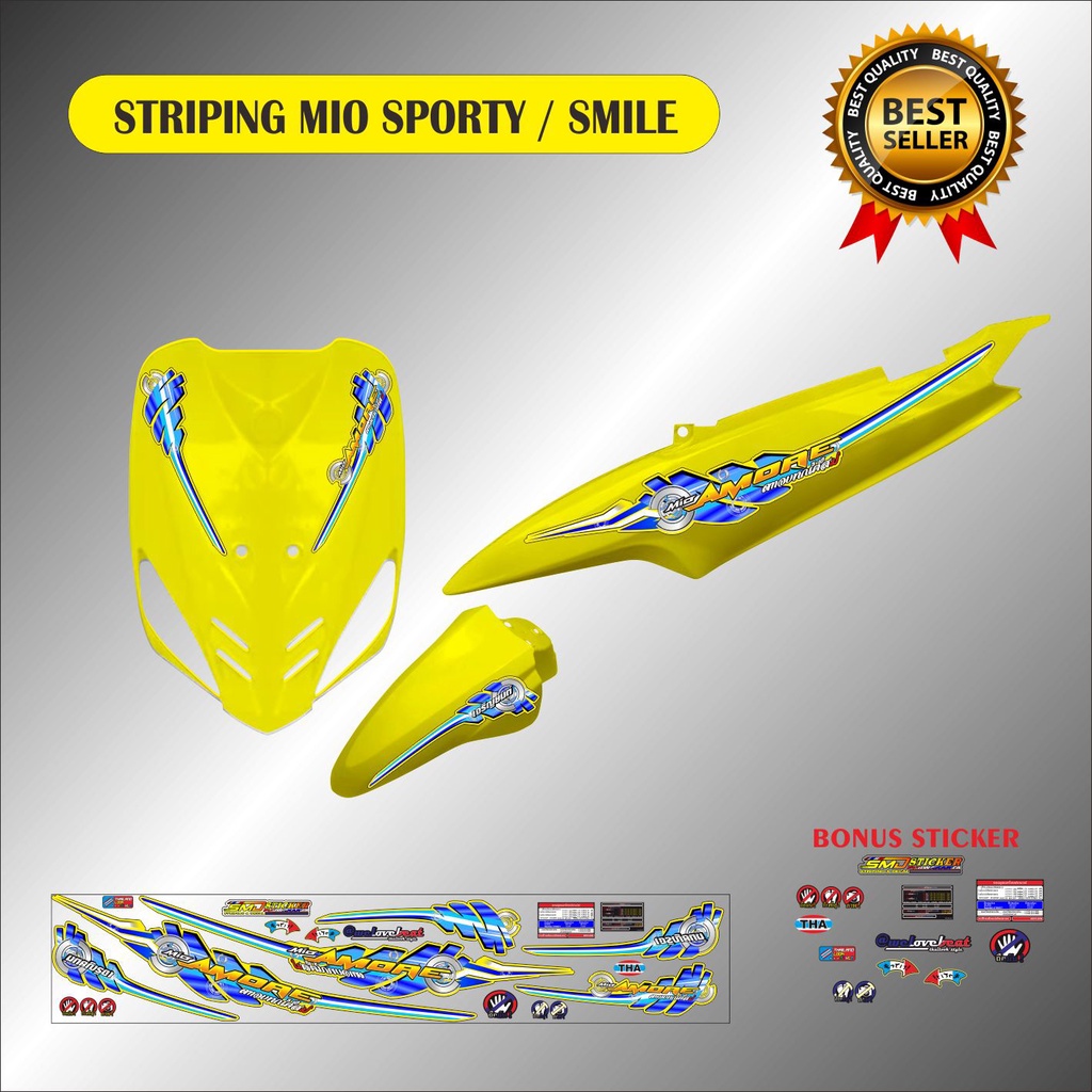 STICKER VARIASI LIS BODI MIO SPORTY / MIO SMILE STRIPING MIO KARBU